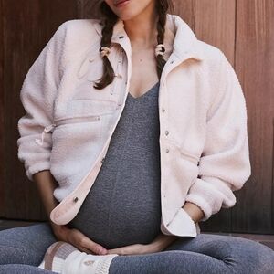 Free People FP Movement X Hatch Hit The Slopes Fleece Jacket Cavas
